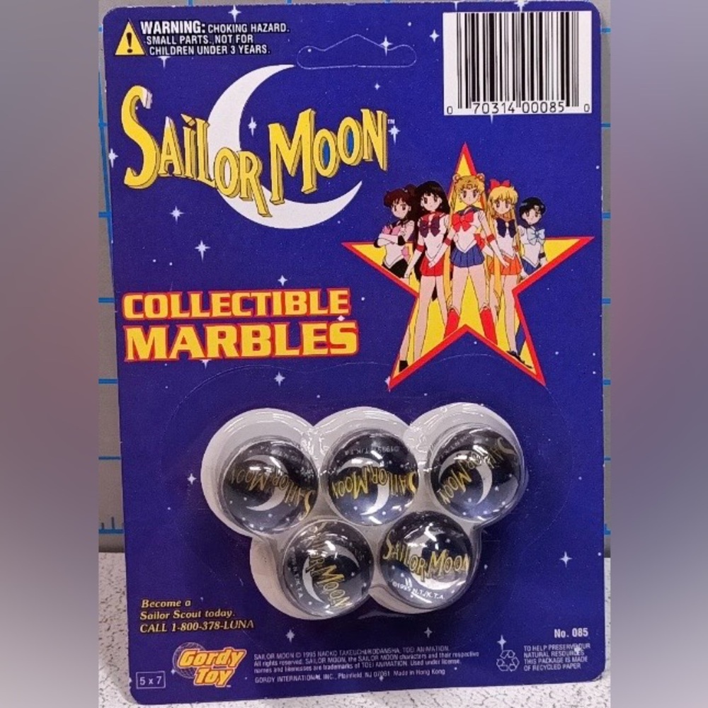 Sailor Moon Double-Sided Collectible Marbles, N. Takeuchi / K.T.A.Gordy Toy 1995